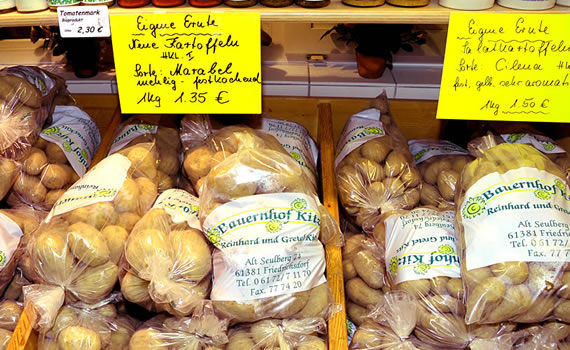 Hofladen Bauernhof Kitz: Kartoffeln aus eigener Ernte